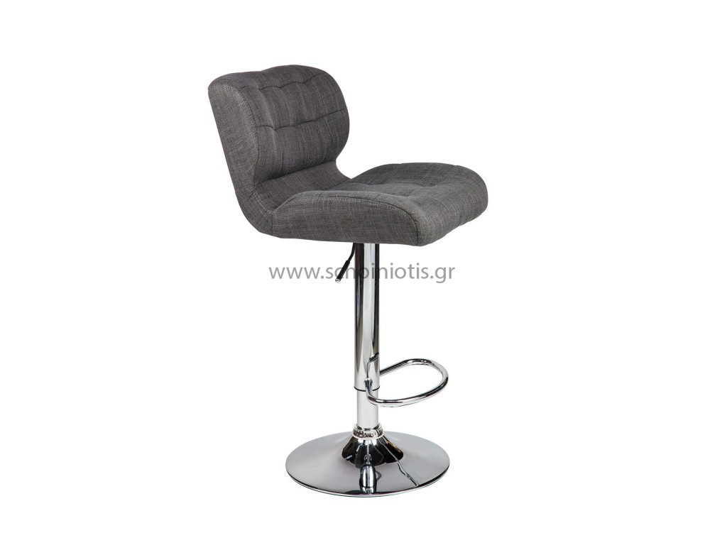 Σκαμπό Onar Fabric Γκρι
