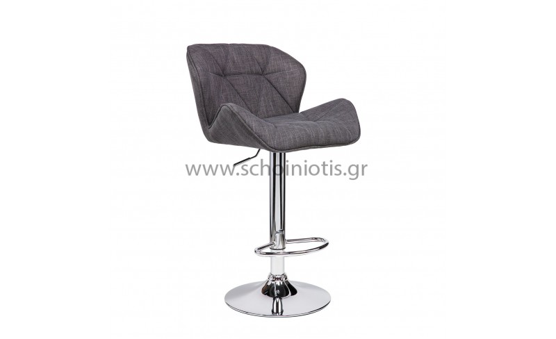 Σκαμπό Comfort Fabric Γκρι